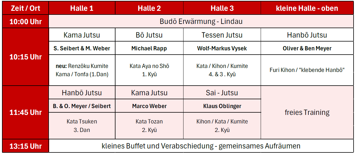 Plan Sonntag